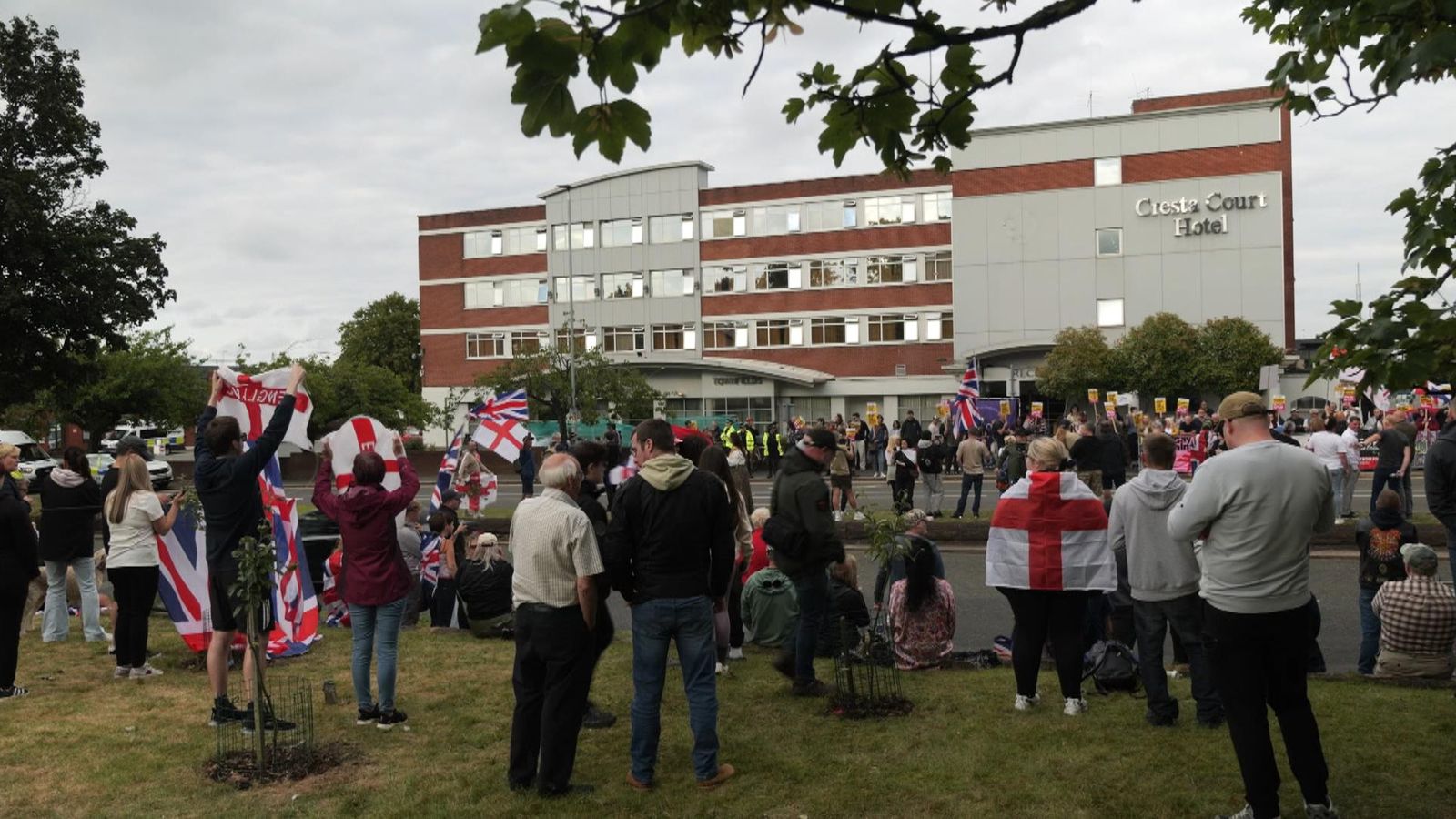‘Simmering’ division in town where hotel for asylum seekers is beacon for unrest | UK News