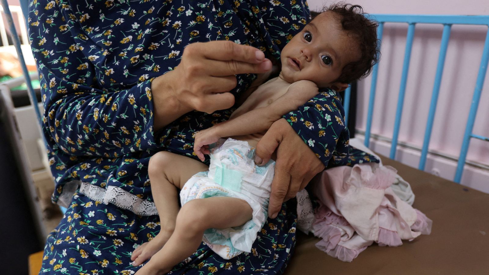 25% of young children and pregnant women malnourished in Gaza, charity says, as PM vows to fly critical medical cases to UK | World News