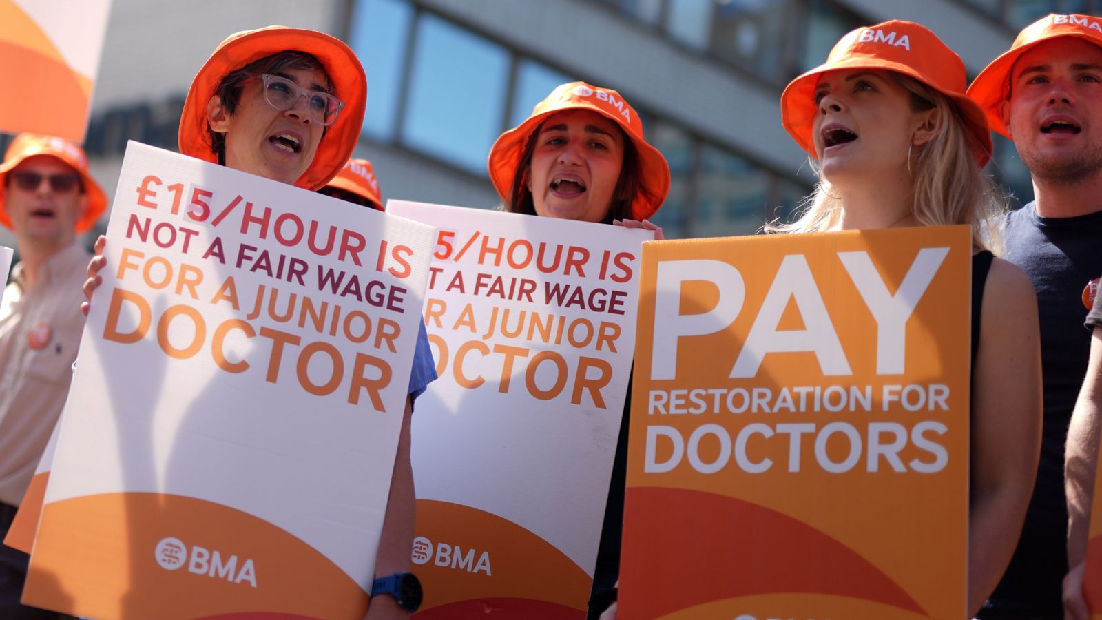 Conservatives vow to ban doctor strikes – as Kemi Badenoch hits out at ‘militant’ union | Politics News
