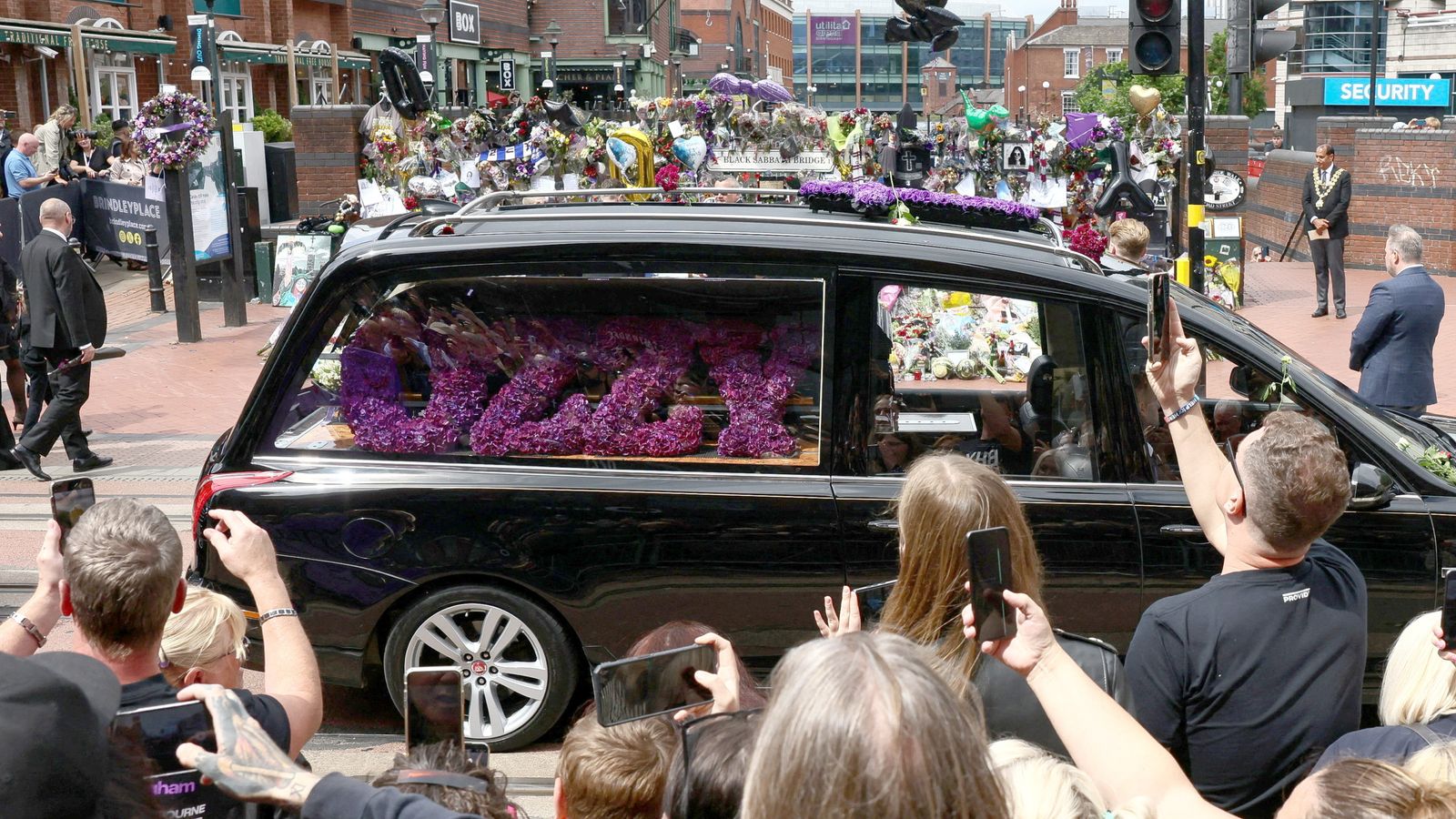 Ozzy Osbourne is given final tour of Birmingham – with thousands of fans flooding streets to pay their respects | Ents & Arts News