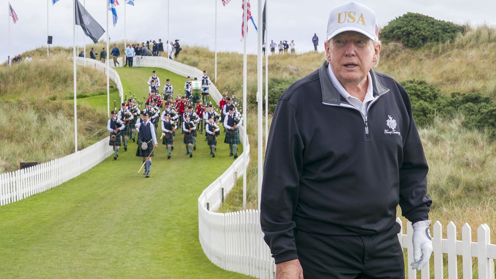 US President Donald Trump calls First Minister John Swinney a ‘special guy’ as he opens golf course in Aberdeenshire | UK News