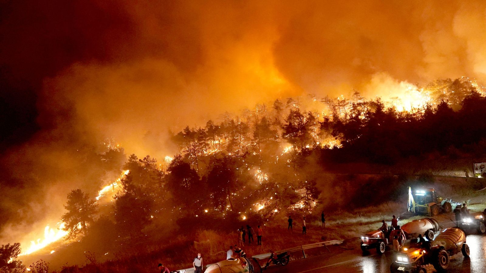 Turkey wildfires: At least 17 killed as thousands flee their homes | World News