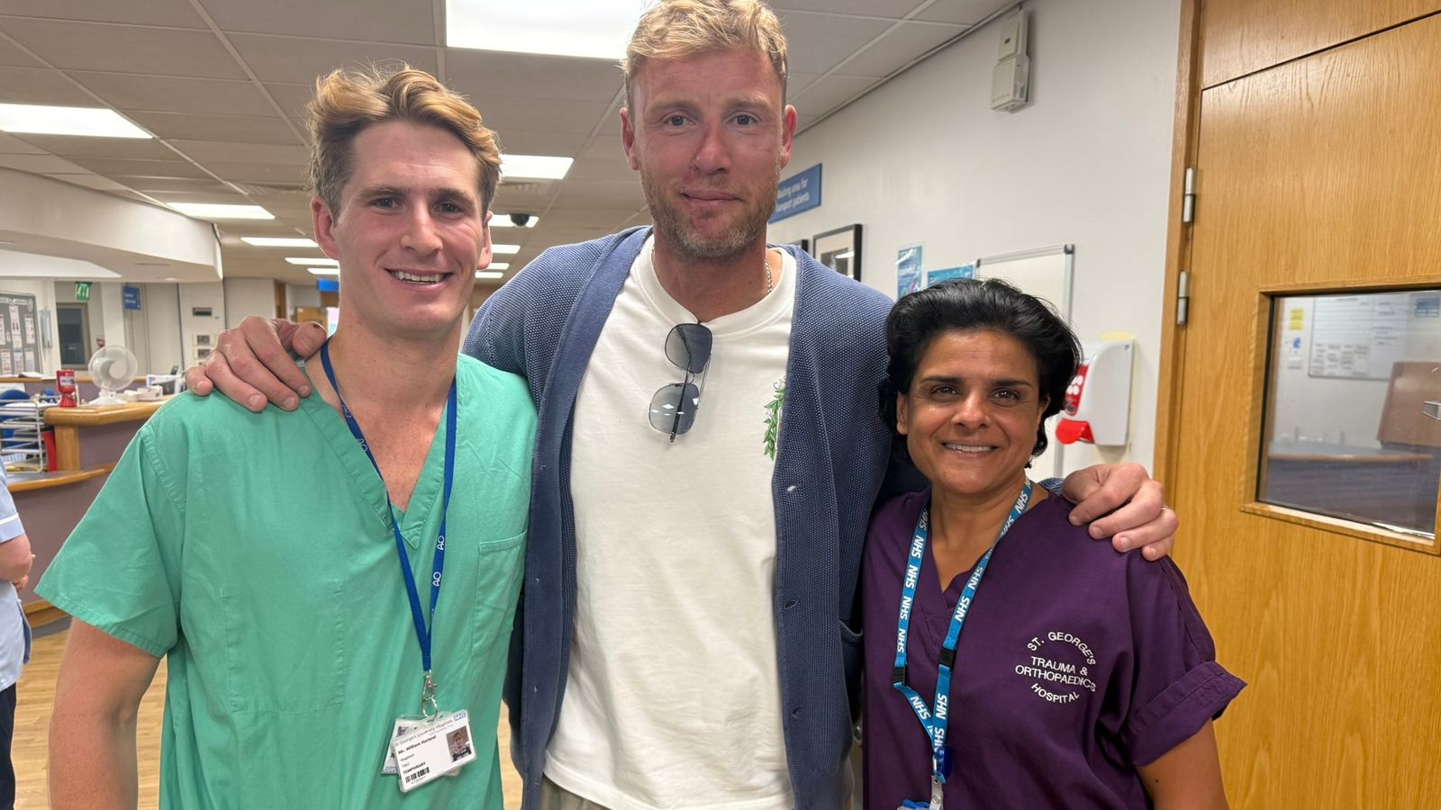 Flintoff praises NHS staff who treated him after crash, as doctor says his injuries were ‘among most complex’ he’s ever seen | UK News
